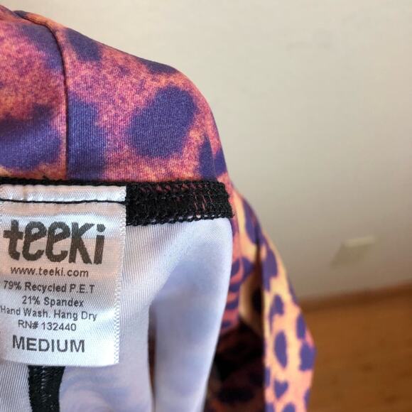 Teeki Purple Awakening Goddess Capri Leggings. - Picture 7 of 8